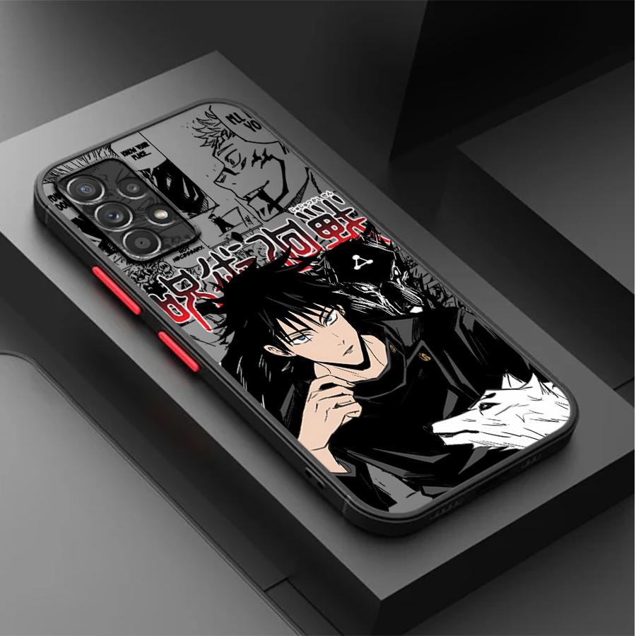 Pouzdro na telefon pro Samsung Galaxy A16 A15 A35 A17 A52 A56 A55 A73 A33 A54 A52S A72 A14 A23 A53 A34 A36 Anime Jujutsu Kaisen