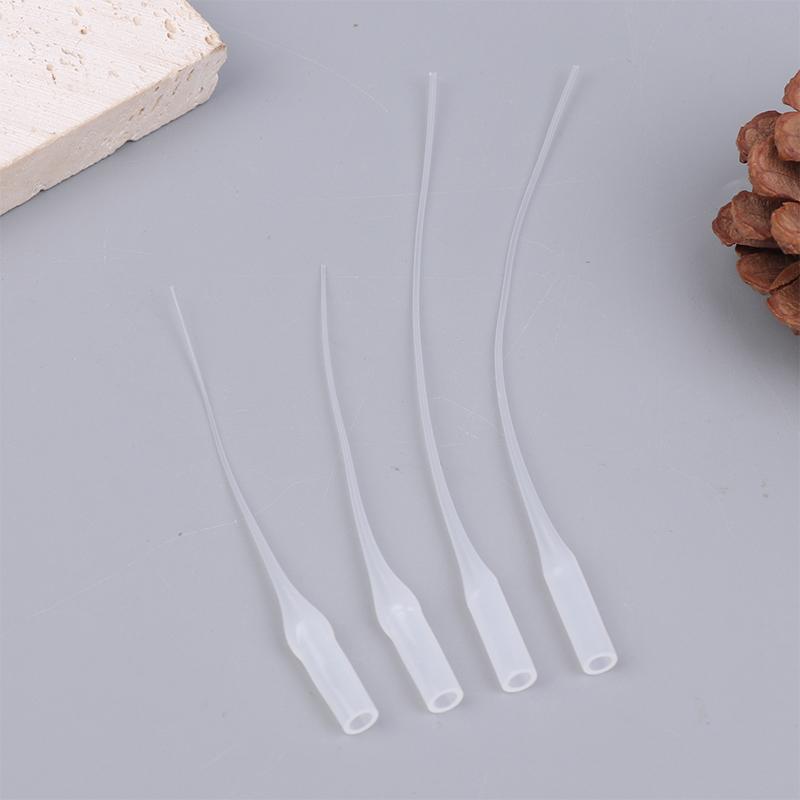 100Pcs Extended Dotting Glue Applicators Tubes for Laboratory Crafts Fine Dispensing Glue Art Modeling Uses