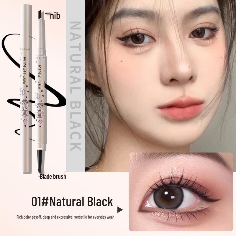 Mingxi Zhi Waterproof Smudge-Proof Double-Ended Eyeliner Pencil for Women