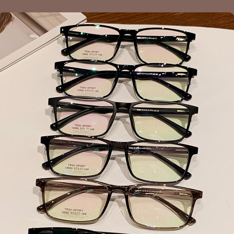 Xbora TR90 Spectacle Frames for Large Faces, Unisex, Oversized, 150mm, Ultralight, Casual, Optical Prescription Eyeglasses 12880