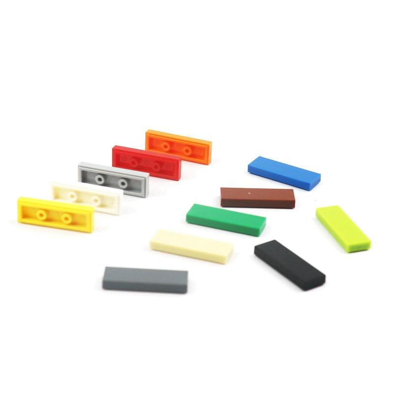 100pcs Tile 1x3 63864 Building Blocks Brick Thin Assembles Particles MOC Toys for Boys Girls Children Gifts