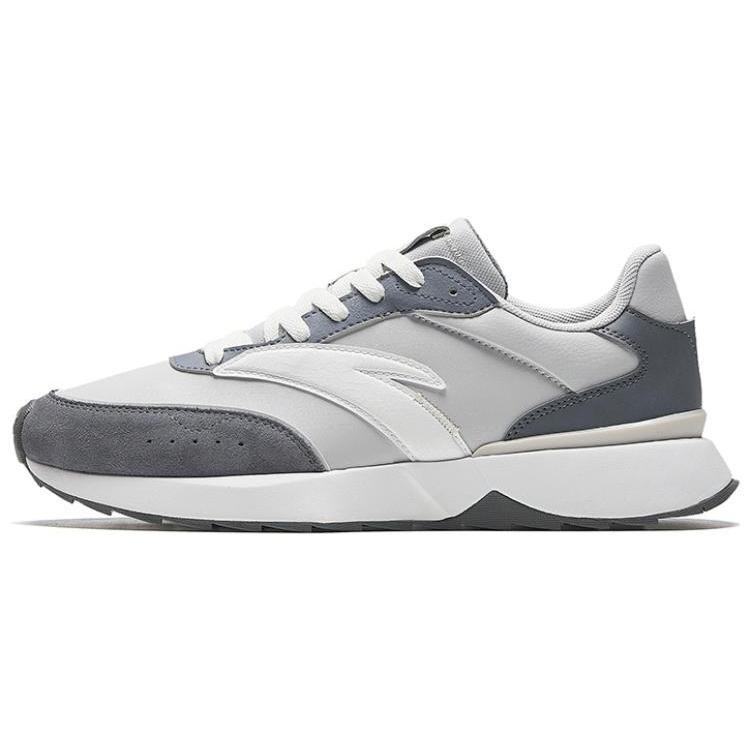 

New Anta HERITAGE 70 Anti Slip Wear Resistant Low Top Casual Shoes Men s Gray White 112338879-8 44