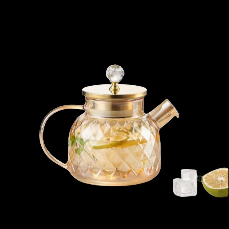 Yunyan Amber Glass Beverage Pitcher