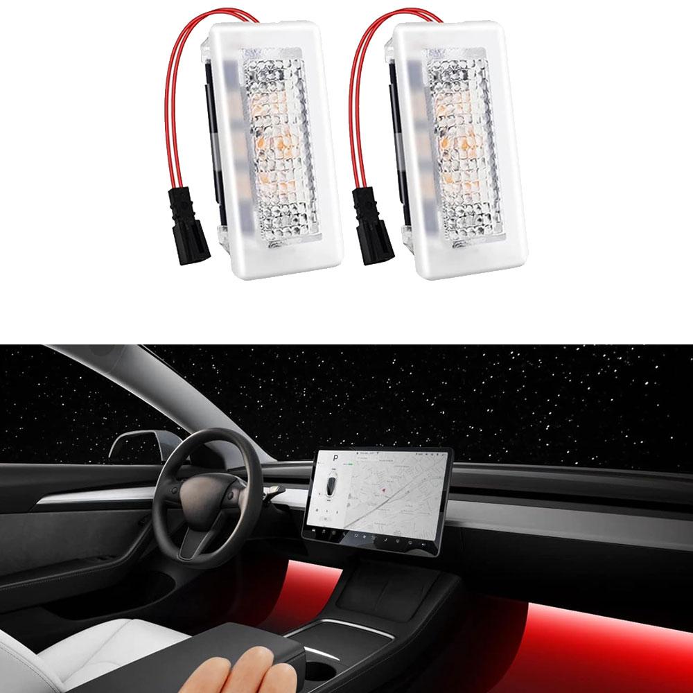 For Tesla Model Y Model 3 Highland Ultra-Bright Interior Foot-Well Lights Compatible Model 3/Y/S/X Interior LED Lights Bulbs Kit