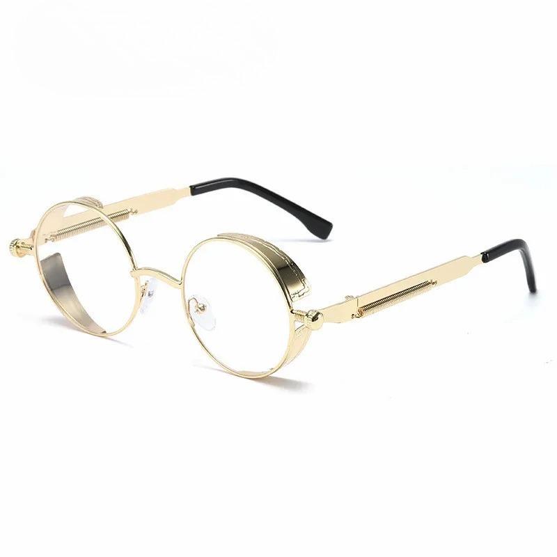 Metal Sunglasses Men Women Fashion Round Glasses Brand Designer Vintage Sun Glasses High Quality Round Metal Retro Sun Glasses