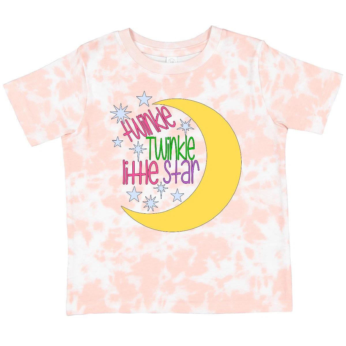 

Inktastic Twinkle Twinkle Little Star With Yellow Moon Toddler T-Shirt Boodlebug 130