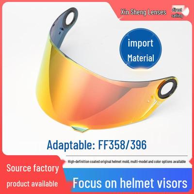 Visera Universal Cortavientos para Casco de Motocicleta para FF358/FF396 - Galvanizada, Compatible Día y Noche