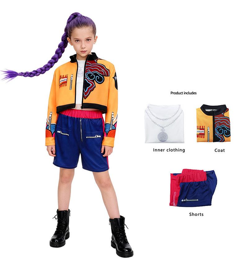 Anime TV Movie Costume Set With Wig Echo Character Polyester Halloween Carnival Easter Stage Performance Outfit