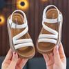 Girls Sandals Open Toe Elegant Versatile Student Shoes Cute Princess Style New Version