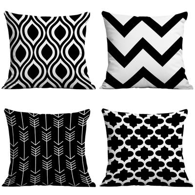 Modern Minimalist Creative Geometric Color Wavy Striped Pillow Home Decoration Pillow