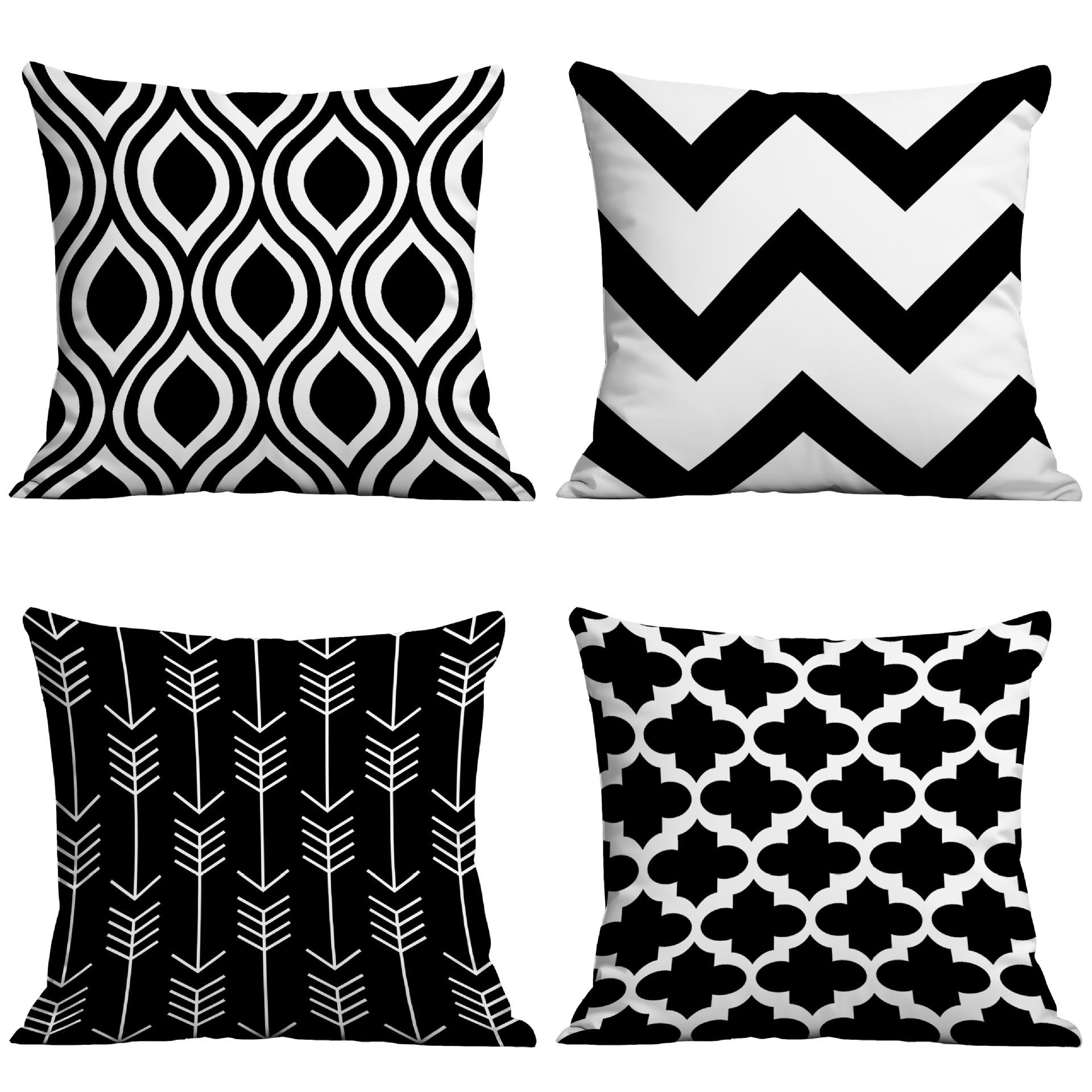 

Modern Minimalist Creative Geometric Color Wavy Striped Pillow Home Decoration Pillow 45 * 45Cm