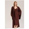 Luxury Satin & Chiffon Sleepwear Set Elegant  Comfortable Sexy Sleeveless Dress + Robe 2-Piece Pajama Loungewear Set