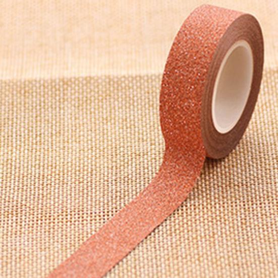 10m Glitter Washi Sticky Paper Masking Adhesive Tape Label Decorative DIY Craft