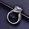 New 5 Carat Dove Egg Simulated Moissanite Three-Row Diamond Ring: Three Lifetimes of Love