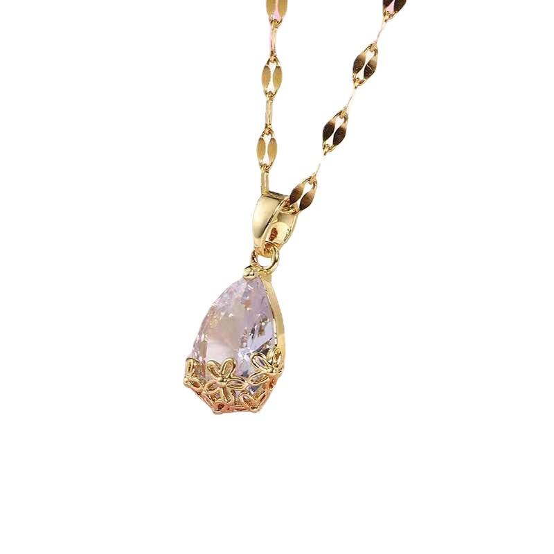 Jewelry Feng Shui Drop Necklace Qixi Festival Valentine'S Day Gift Girlfriend Collarbone Chain Network