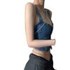 Women's Spicy Girl Denim Crop Top & Slim Fit Straight Leg Jeans – Chic Summer Design