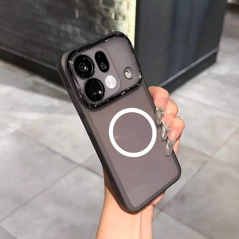 Luxury Transparent TPU Magnetic Phone Case For OPPO Find X9S Pro X9 Ultra X8S Plus X8Pro Lens Film Full-protect Shockproof Cover