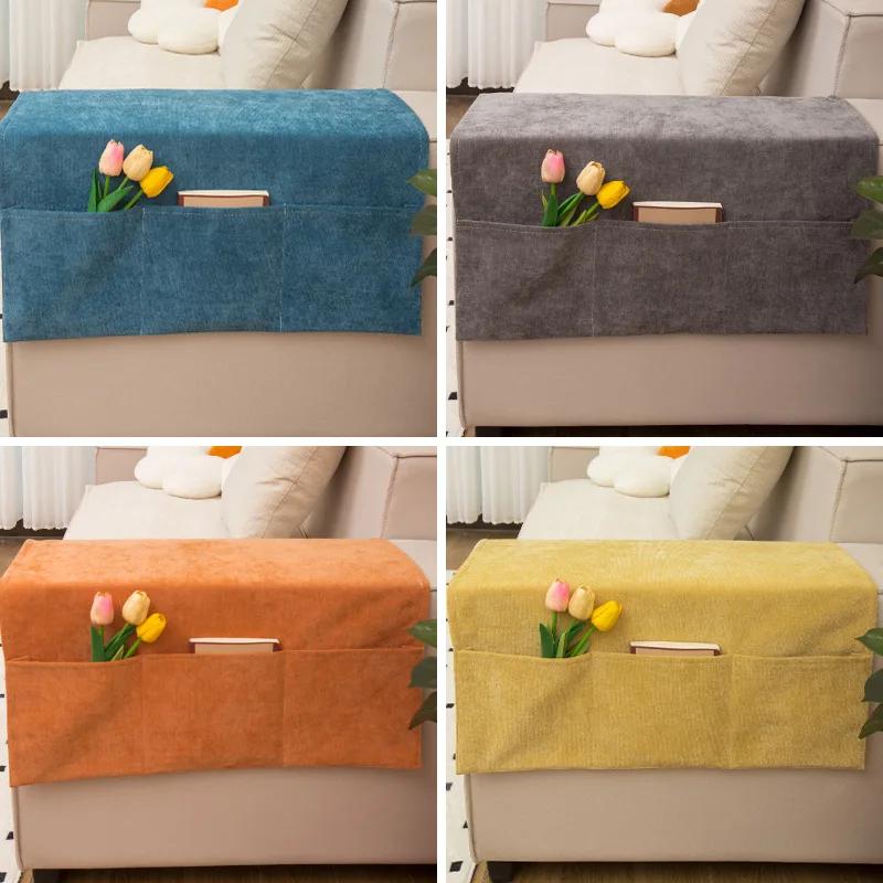 Sofa Armrest Organizer Pouch Sofa Cover Side Pockets For Storage Home Hanging Organizer Magazine Books Snacks Remote Control