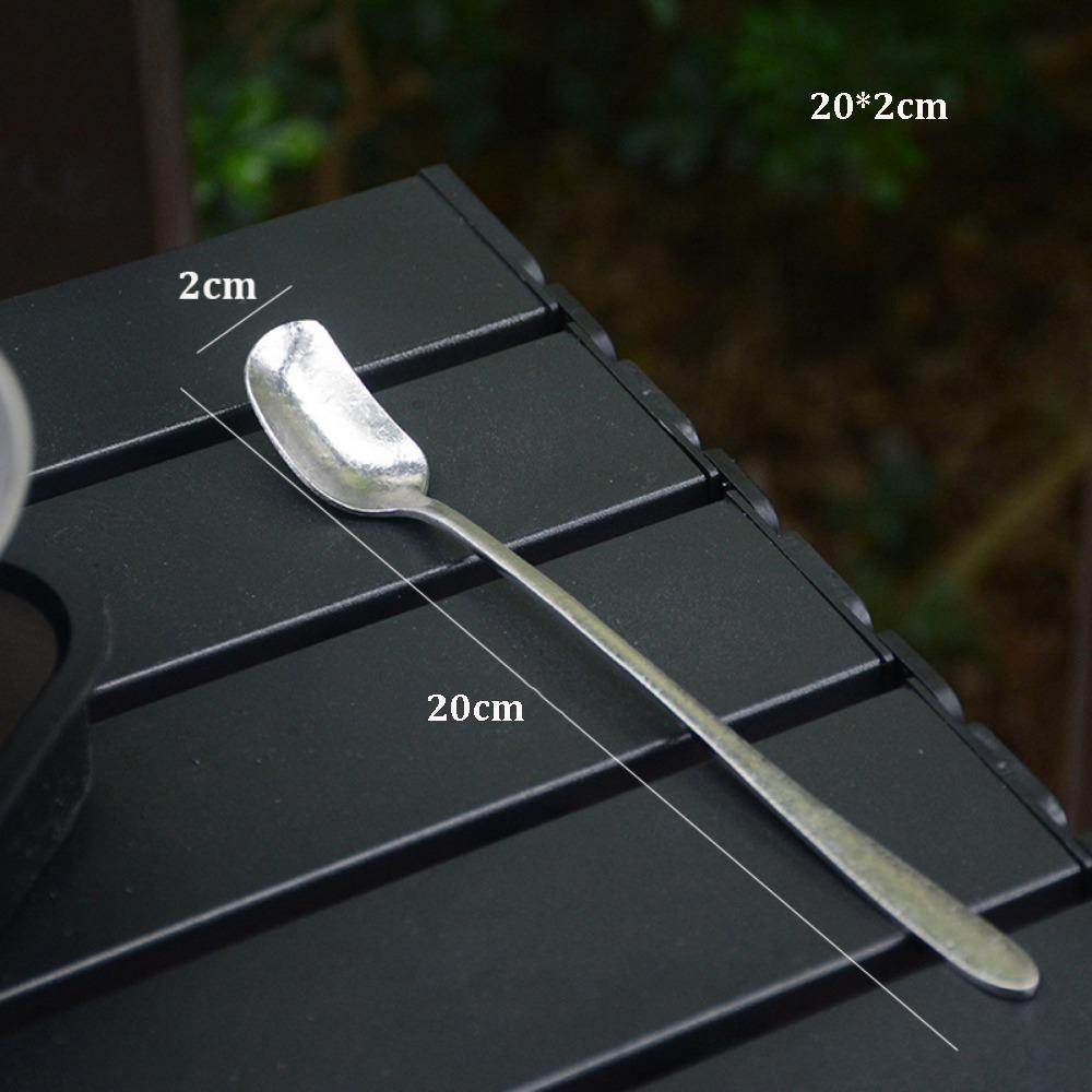 2pcs High Quality Small Size Coffee Cup Double Layer Multistyles Coffee Spoon Teacup Pure Titanium Pearl Milk Tea Tube