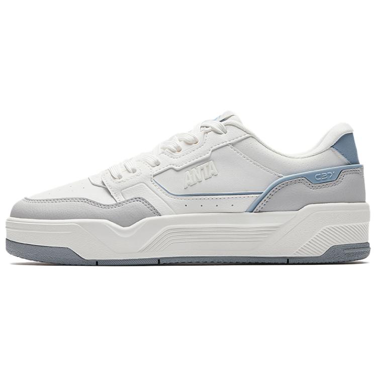 Anta C37 Series Women Low Top Skate Shoes Blue White 122538022-3 36.5