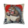 Easter Kaiju Monster Ramen Japanese Kawaii Anime Pillowcases Retro Trendy Pillow Case For Sofa Home Decor Design Pillow Cover