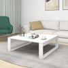  Salongbord, hvitt, 100x100x35 cm, trebasert materiale