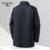 FAPAI Men's Detachable Goose Down Mid-length Trench Coat