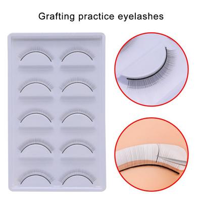 5Pairs/Box False Eyelashes Fine Craftsmanship Convenient Fiber Makeup Extensions Eye Lashes for Practice