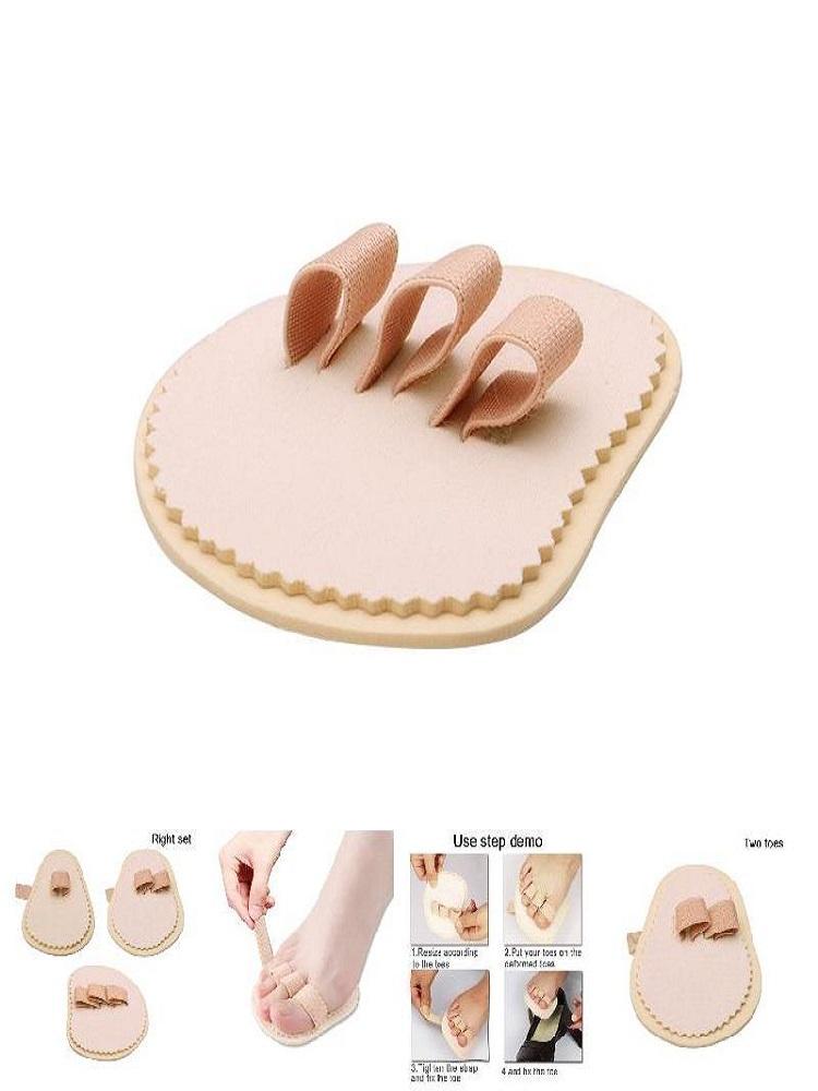 1/2/3pcs Toe Straightener Pad Splint Set Foot Care Tool Hallux Valgus Adjuster Bandage Feet Toe Separator Support Foot Pads