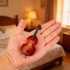 2 Pack Wooden Mini Cello Model Multi-Purpose Mini Cello Instrument Model Realistic for Case Instrument Display Gifts Ornaments