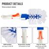 Plastic Material Corner Brush White+blue Easy To Install
