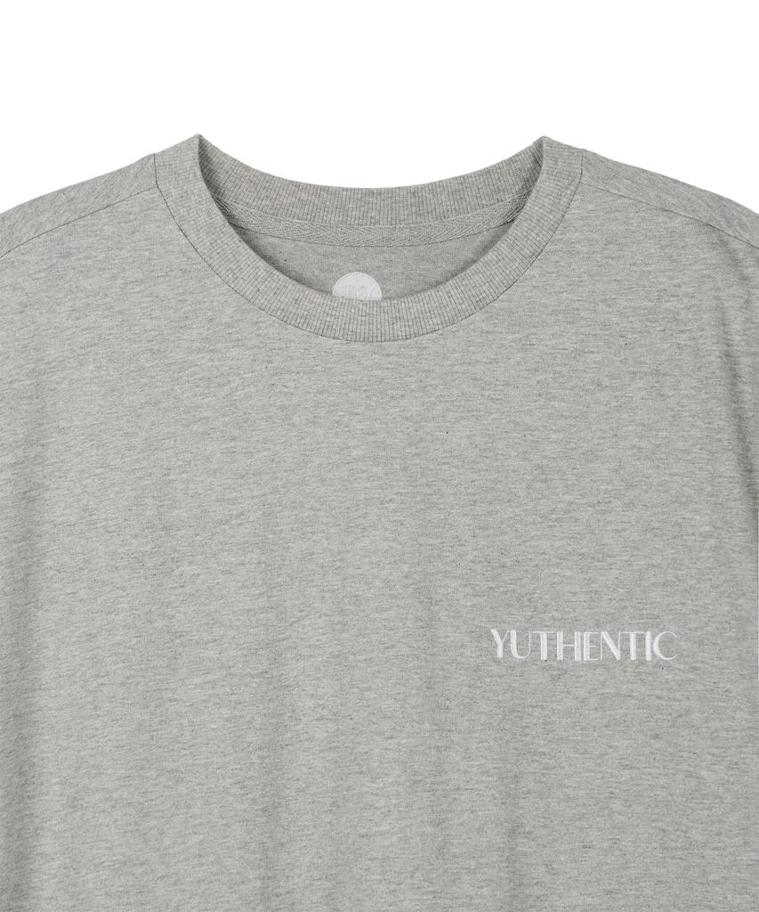 Yusentig Og Logo T-Shirt Melange Grey Aw5Me4381F