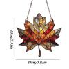 Maple Leafs Dyed Acrylic Window Decoration Fall Maple Leaves Light Catcher Ornament Window Sun Catcher Thanksgiving Decoration