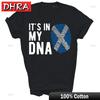 Its In My Dna Scotland Flag Scottish Unisex Shirt Gift Featuring Shirt Homme Gift for Boyfriend Stylish Casual Hip Hop