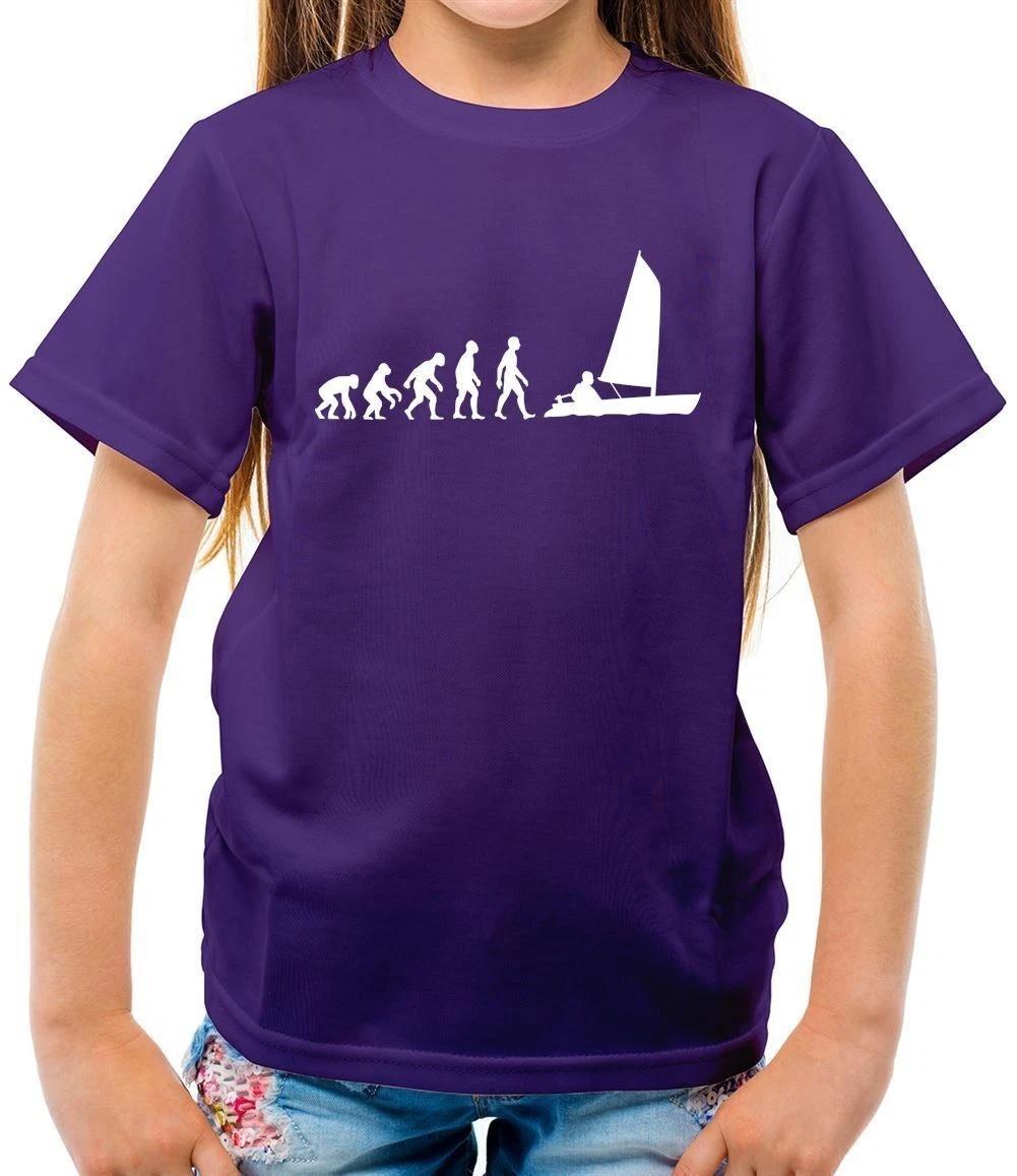 

Evolution of Man Sailing - Kids T-Shirt - Sailor - Sail - Boat - Boating - Hobby 110