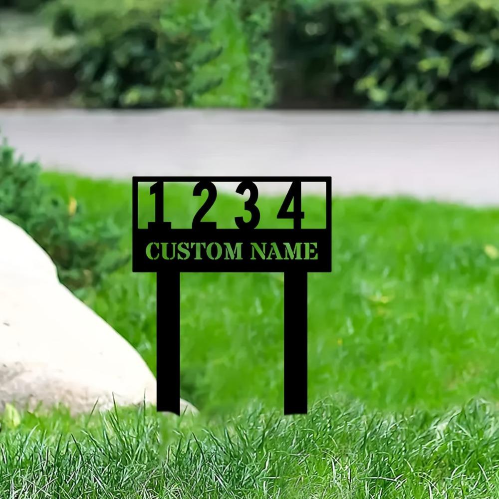 Distinctive Custom Metal Sign for Patio Garden Sturdy Lawn Ornament Prime Gift