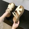 Retro Sandals Hollowed Out and Breathable, Two Slippers To Wear Outside 2025 Summer New French Style with Skirt Bag Head and Half Slippers