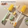 Home Kitchen Gadget 5 in 1 Silicone Cup Brush with Long Handle Multifunctional Deep Handle Scrubber Cleaning Brush Non-slip Reusable Cleaner