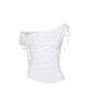 PAINORPLEASURE Angel Strap Top White