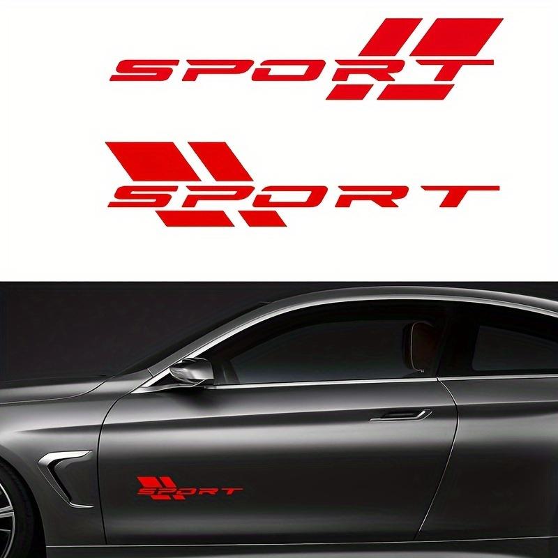 Car Sports Stickers 16 Inch Vinyl Stickers Suitable for Car Side Door Stickers Waterproof Auto Body Sports Letter Stickers