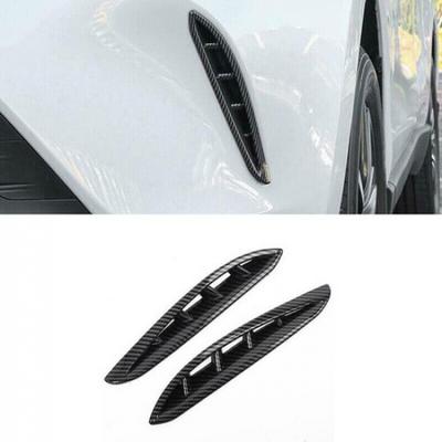 For Toyota Venza 2021-2023 Carbon Fiber Front Bumper Fog Lamp Light Cover Trim<