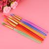 6 Pcs Paint Brush Set, Colorful Nylon Hair Paints Artist Pinteboises with Plastic Handle for Body Rock