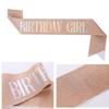 Happy Birthday Queen Girl Satin Sash 21 30 50 Birthday Sash Party Supplies Birthday Decoration Wedding Anniversary Decors
