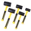 Black American Fiber Handle Rubber Hammer Elastic Hammer Ceramic Tile Floor Leather Hammer Installation Hammer