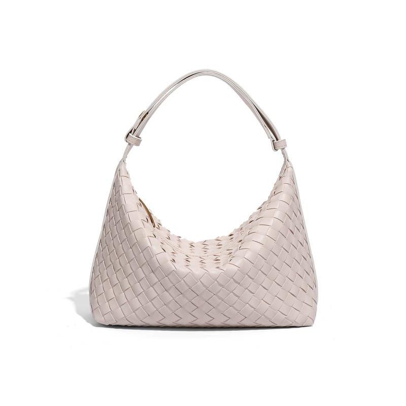 New Trendy Cross-border Women's Handbag, Purely Hand-woven, Stylish and Textured, Versatile Shoulder and Underarm Bag for Commuting