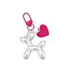 Stylish Heart Balloon Dog Keychain Bag Charm - DIY Personality Pendant