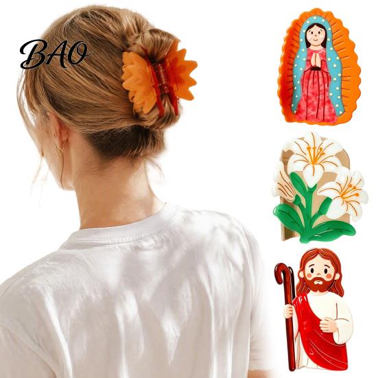 Süße Haaraccessoires für Frauen Krallenclips Damen, Rutschfeste Kralle, Kunststoff Geschenk Liebhaber Feines Und Dickes Haar, Starker Halt Kiefer Tägliches Styling Fotoshootings