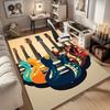 1pc. Colorful Guitar Patterned Rug for Home Decor, Office Carpet, Chair Mat, Outdoor Rug Gift