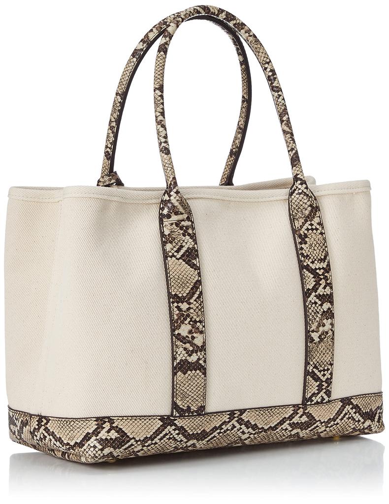 [Cache Cache] Partition Canvas Tote with Shoulder Strap, Large, 01-00-78391, Women's, PYSN, Size F