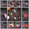 100PCS Pumpkin Halloween Plastic Candy Pouch Ghost Halloween Biscuit Gift Bag   Halloween